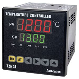 TZN4L-24R ������������� ���������� � ��� �����������, 1/4 DIN, ��������, �������� �����, 2 ��������� ������, 100-240VAC