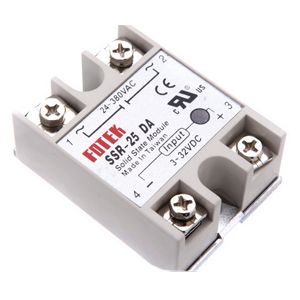 SSR-25DA   1-������ ������������� ���� 25A  U ��. ���. 3-32VDC (���/���� ����), U��� 24-380VAC, ������� ����� 0