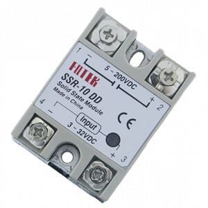 SSR-10DD 1-������ ������������� ���� 10A, ����� ���������� ������,  U ��. ���. 3-32VDC (���/���� ����), U��� 5....60VDC