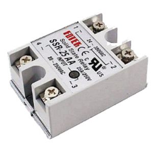SSR-25AA 1-������ ������������� ���� 25A  U ��. ���. 80....250VAC (���/���� ����), U��� 24-380VAC, ������� ����� 0