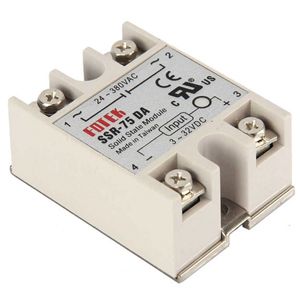 SSR-75DA 1-������ ������������� ���� 75A  U ��. ���. 3....32VDC (���/���� ����), U��� 24-380VAC