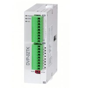 DVP02TKL-S ������������� ����������, ������� ������, 2 ������ 16 ���, 2 AO, RS485