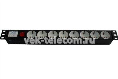 ���� ������������� ������� 8 ����� 1U, 19" ��� �����