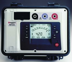���������� �������� �� 5 �� Megger MIT520