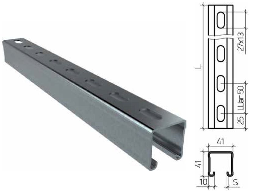 ����� (STRUT) ������� 41�41, �.=2,5 ��