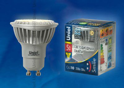 ����� 5�� Uniel LED-JCDR-5W/NW/GU10/FR ALS01SL