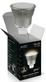 ����� Gauss LED MR16 7W GU5.3 AC220-240V FROST