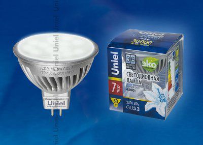 ������������ ����� 7�� Uniel LED-JCDR-7W/WW/GU5.3/FR ALF03SL