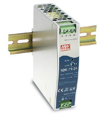 �������� ������� (���� �������) Mean Well, SDR-75-12. ������ �� Din-�����