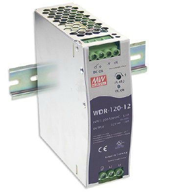 �������� ������� (���� �������) Mean Well, WDR-120-24. ������ �� Din-�����
