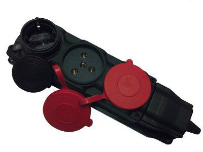 ������� ��� ���������� � ��������� ������� (2�� 380-415 V + 1 �� 220-250 V) 25A 6h, 3P+E, IP44 ������