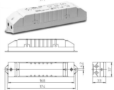���� � ������������ ����������� ������������� EST 200/12.649 186068 ��� ���������� ���� 35-200W, 12V, 215*42*41mm. Vossloh-Schwabe