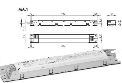 ����������� ����������������� ������� (����/ ��������/ �������) ELXc 135.220 188921 ��� �������������� ����� T5  1*14/21/28/35W. Vossloh-Schwabe, ��������. Ref. � 188921.98, 188921.08. �������: ELXc 135.220 188921