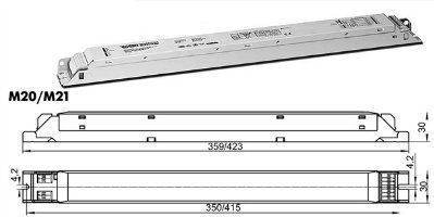 ����������� ����������������� ������� (����/ ��������/ �������) ELXd 218.851 188083 1-10V ������������ (�����������) �� ��������� 1-10V ��� ��� �� T8 2x18W. (Vossloh-Schwabe, ��������)