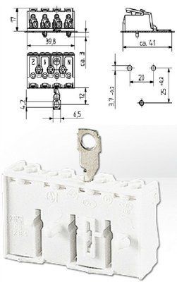 �������������� ������ (�������� �������) 46.414.1124.50 ��������������� � ������� ��� ����������, ��������, N-EZ-1-2. BJB, ��������. �������: Electro Terminal SLK 3/4 +E-SCHR N-ERDE-1-2 PC, Art.Nr. 88167530; WAGO 294 ����� (294-5414)