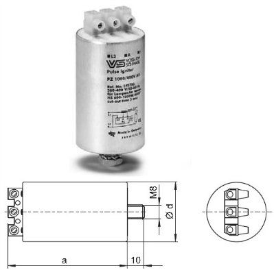 ���� ����������� ���������� (���) PZ 1000/400 V A5 142783 ��� ��������� ���� �������� �������� (����, HS) 600-1000W/380-400V, ����������������� ���� (���, HI) 1000W, 380-400V. Vossloh-Schwabe, ��������