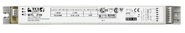 ����������� ����������������� ������� (����/ ��������/ �������) 137994/218H BTL 218 ��� �������������� ���� T8 18W * 2 ��., ��������: 280*30*29mm. TCI, ������. �������:  ELXc 236.208 188705