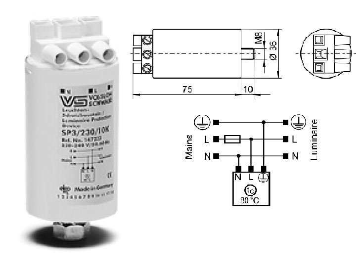���������� 147233 SP3/230/10K ������ ����������� �� �������� ���������������� � ������������� ���������� (������� ����������). Vossloh-Schwabe, ��������
