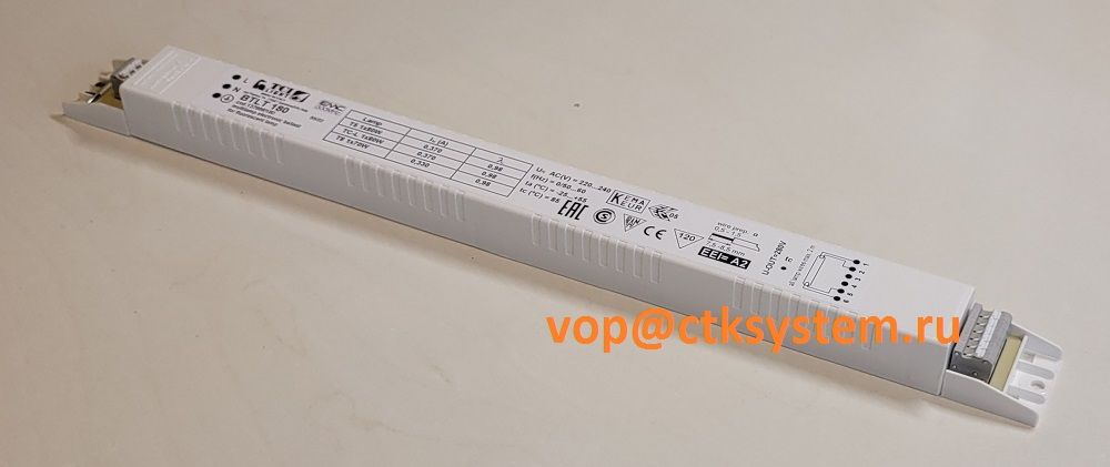 ����������� ����������������� ������� (����/ ��������/ �������) 137999/180 BTLT 180 ��� �������������� ����: T8 1*70W; TC-L 1*80W; T5 1*80W, ��������: 360*30*29mm. TCI, ������. �������: ELXc 180.866 188144