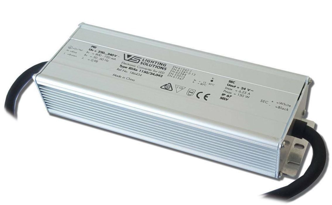 ������� (���� �������/ ���������) 186434 EDXe 1150/24.042 ��� LED (������������) ����, ������������, ���������/����������/�������� ������, 24V(out DC), 0-150W, IP67. Vossloh-Schwabe