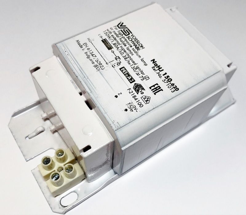 �������� ���������������� (�����/�������) NaHJ 150.620 571013 ��� ��������� � ����������������� ���� 150W, 230V/50Hz, 1,8A, 145*69*53mm. Vossloh-Schwabe. �������: NaHJ 150.159 571004, NaHJ 150.159 533602, SCHWABE HELLAS NaHJ 150.715.6