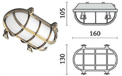 C��������� TARTARUGA OVALE 60, 007600 ������������������� ��������� ��� ����������, IP65. PRISMA (PERFORMANCE iN LIGHTING), ������.