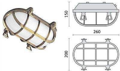 C��������� TARTARUGA OVALE 200, 007601 ������������������� ��������� ��� ����������, IP65. PRISMA (PERFORMANCE iN LIGHTING), ������.