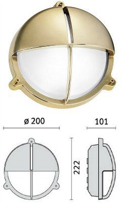 C��������� TARTARUGA TONDA 100 VISA, 007608, ������������������� ���������, IP65. PRISMA (PERFORMANCE iN LIGHTING), ������.