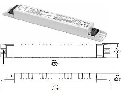 ������� (���� �������) 126112 RUS 50/350 SLIM ����������������� �� ����, �������������: 175-350mA, 30-160V (out DC), 8-50W � �������������� ��������� ��� LED (������������) ������������, 237*30*28,5mm, IP20. TCI, ������