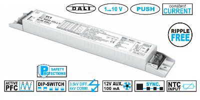 ���� � ������������: ������� (���� �������) 122692 DC MAXI JOLLY SLIM DALI �������������: 350-1050mA, 1-60W �����������  �� DALI, 0-10V, 1-10V, PUSH ��� LED (������������) ������������, 280*40*22mm, IP20. TCI, ������