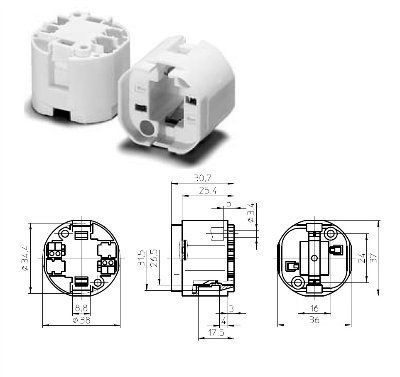���� � ������������: ������ G24q-3/GX24q-3 35965 107866 ��� ���������� �������������� ���� TC-DEL/TC-TEL 26W, 32W. Vossloh-Schwabe, ��������