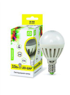 ASD-LED-���-E14-3,5W ����� D=45 ��, AC160-260V, 300 ��, 4000 �, ���� ����� ����� (��� ��000649)