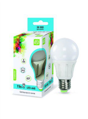 ASD-A60-standart-11W ������������ �����, E27, AC160-260V, 4000�, 900 ��, ���� ����� (��� ��000596)
