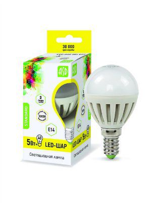 ASD-LED-���-E14-7,5W ����� D=45 ��, AC160-260V, 4000 �, ���� ����� ����� (��� ��000616)
