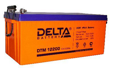 ����������� Delta DTM 12200, 12�, 200��, 522x238x218; 65�� AGM (10 ���)