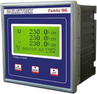 �������������-���������������� FEMTO 96 RS485 230-240V ENERGY ANALYZER