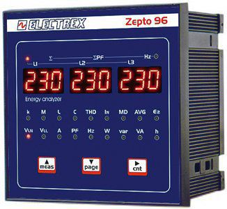����������-���������� ��������-���������������� ZEPTO 96 RS485 230-240V MULTIMETER / ENERGY ANALYZER