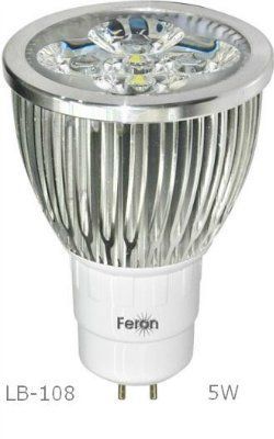 ������������ ����� LB-108, 5LED(5W), 230V, G5.3, MR16, 6400K ����� ��������