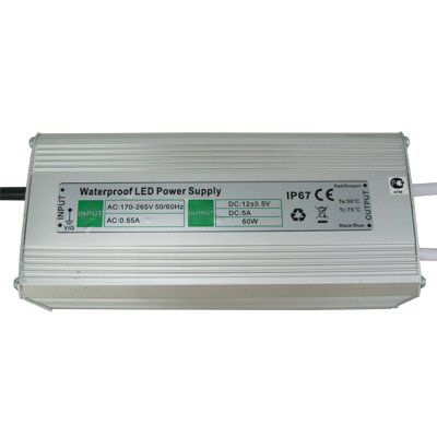 ���� ������� ��� LED ����� 60 �� 220/12� 5,3� IP67 ������