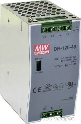 �������� ������� Mean Well, DR-120-48. ������ �� Din-�����