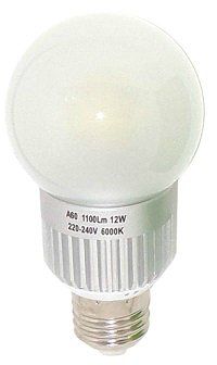 ������ UTLED A60-60X3014ES-1100Lm-12W-E27-6000K, ������, ������, 360 ��������, ����� ������������/200/