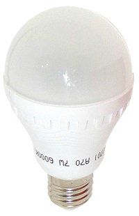 ������ D0712 UTLED A70-24X2835ES-600Lm-7W-E27-6000K Econom, �������, ����� ������������/100/