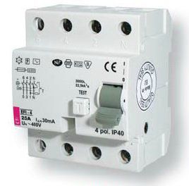 ���������� ��������� ���������� (���) EFI-4 40/0,03 AC (10kA), 2062143, ETI, � �������