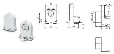 ������ G13 �������� 27701 109331 ��� �������, ��� ���� T8 � T12, Vossloh Schwabe (��������), (������ BJB:  26.290.1012.50 ��� 26.290.4012.50)