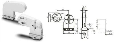 ������ G13 �������� 27200  100536 �� ������������������, ��� ���� T8 � T12. Vossloh Schwabe (��������)