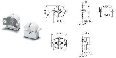 ������ G13 �������� 47105  101685, ��� ���� T8 � �12. Vossloh-Schwabe (��������), (������ BJB:  26.422.1013.50)