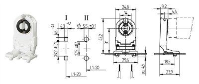 ������ G13 �������� 26.307.1030.50 ������ ��� ����� 31��, ��� ���� T8. BJB (��������), (������ VS:  24360  537155)