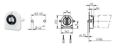 ������ G13 �������� 26.422.1009.50 (26.422.4009.50) ������� ������� 9,2��, ��� ���� T8. BJB (��������), (������ VS:  47505  509162)