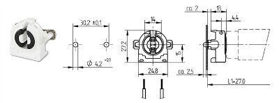 ������ G13 �������� 26.422.1113.50 � �������������� ��������, ������� ������� 13��, ��� ���� T8. BJB (��������), (������ VS:  47106  101690)