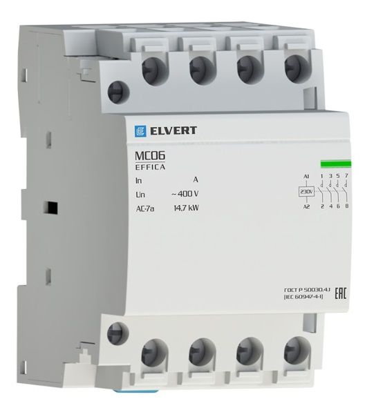��������� ��������� 4-������, 4��, 63�, 230�, MC06 3� 63� 2�� 400B, ELVERT.